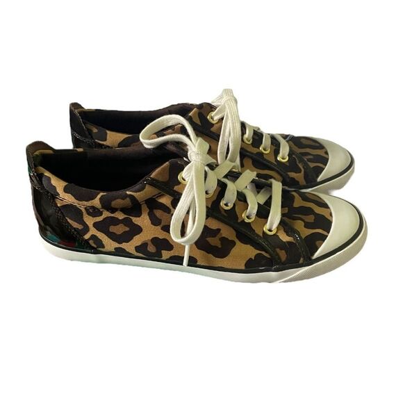 Coach | Women's Leatherware Barrett Animal Print Sneakers Size 9 - Picture 2 of 6